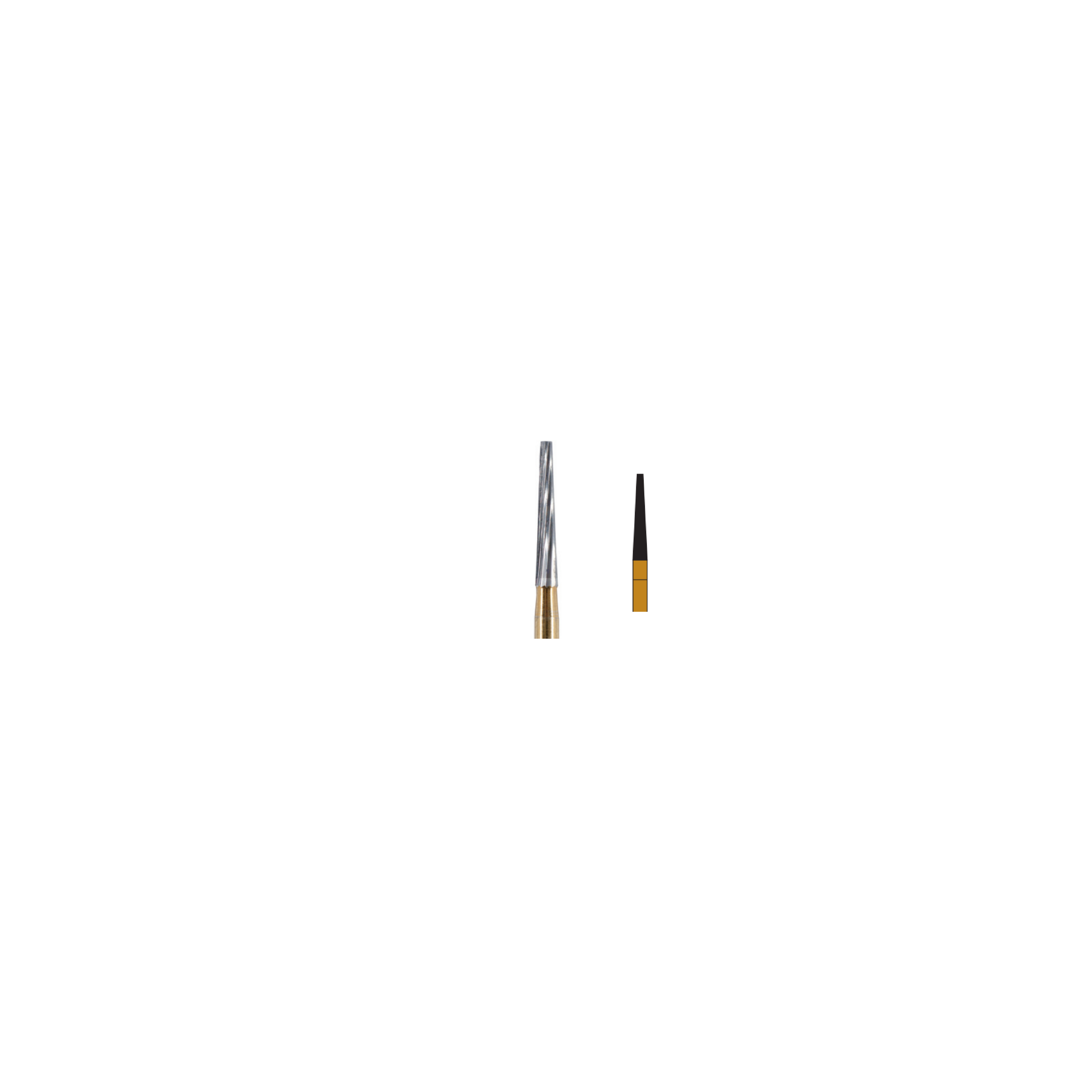 Fresa Carburo Conica Plana 7205 Friction Grip 1.6 mm 6Pz P67 D