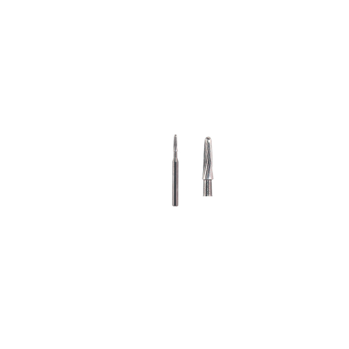 Fresa Carburo Ortodoncia Tronco Conica Punta Redonda 1.2 mm 2Pz P69 D
